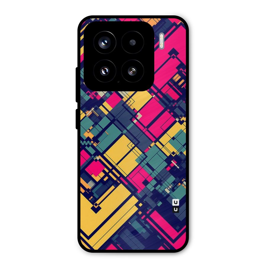Classic Abstract Coloured Metal Back Case for Xiaomi 15