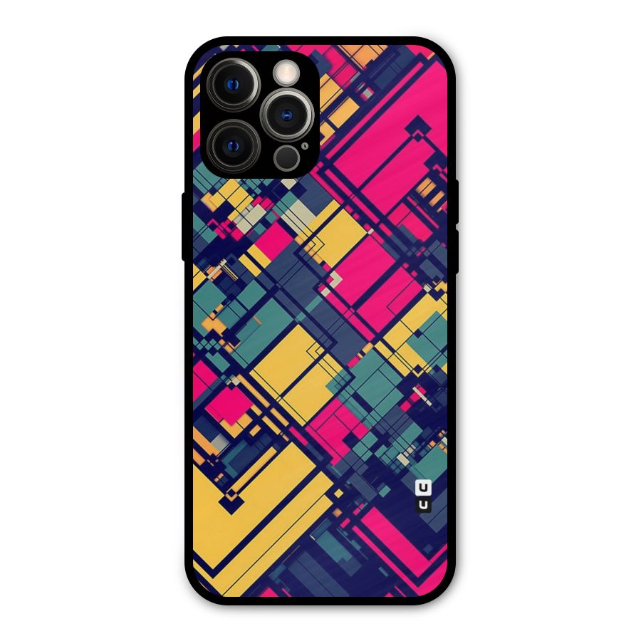 Classic Abstract Coloured Metal Back Case for iPhone 12 Pro Max