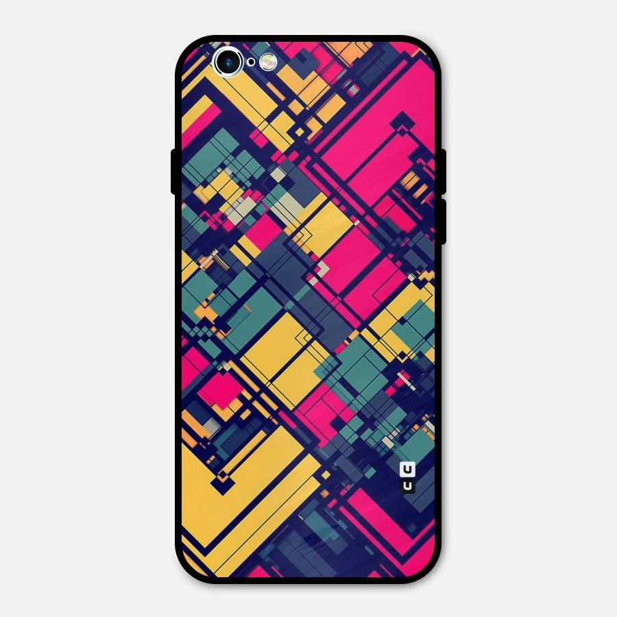 Classic Abstract Coloured Metal Back Case for iPhone 6 6s