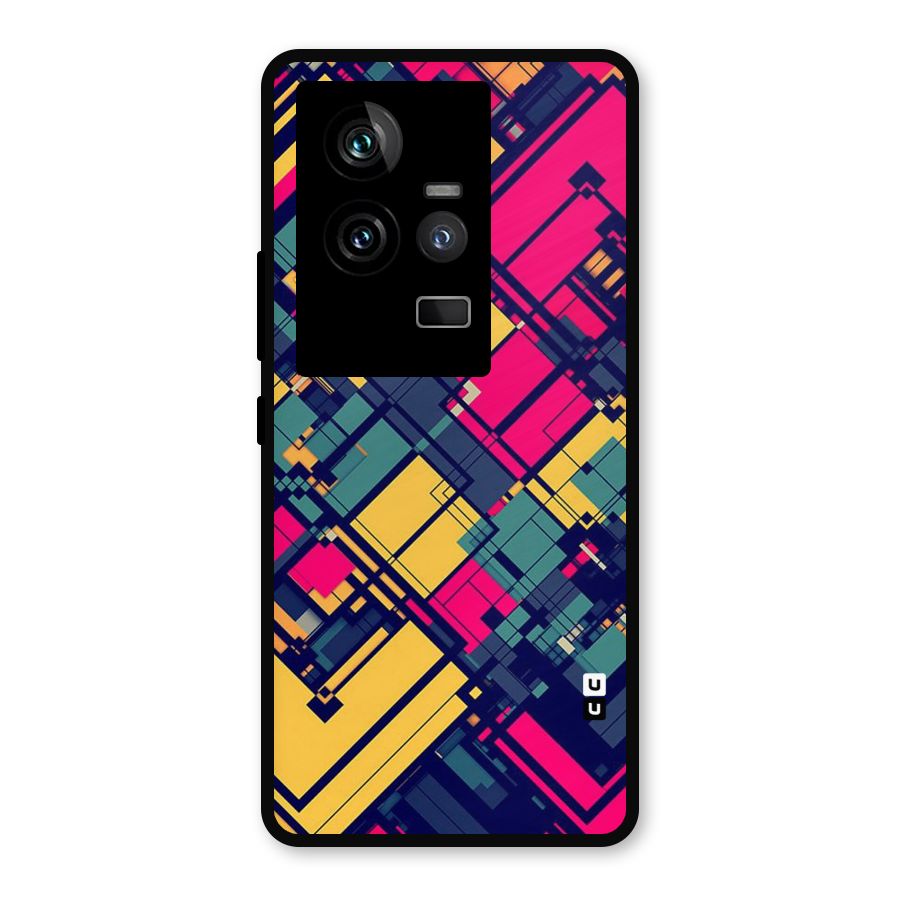 Classic Abstract Coloured Metal Back Case for iQOO 11 5G