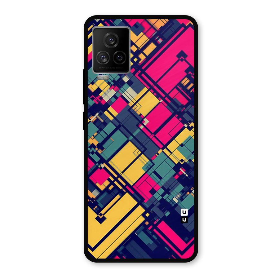 Classic Abstract Coloured Metal Back Case for iQOO 7 Legend 5G