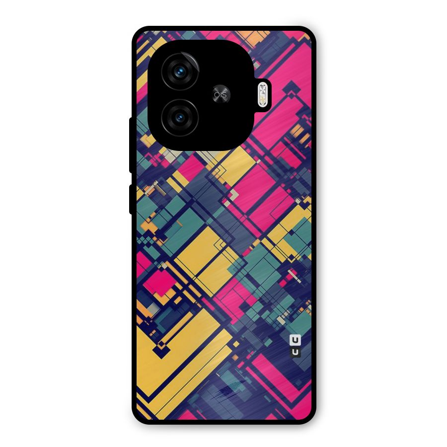 Classic Abstract Coloured Metal Back Case for iQOO Neo 10R
