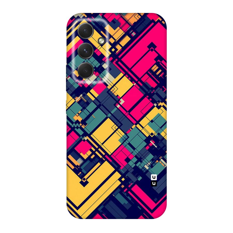 Classic Abstract Coloured Original Polycarbonate Back Case for Galaxy A54