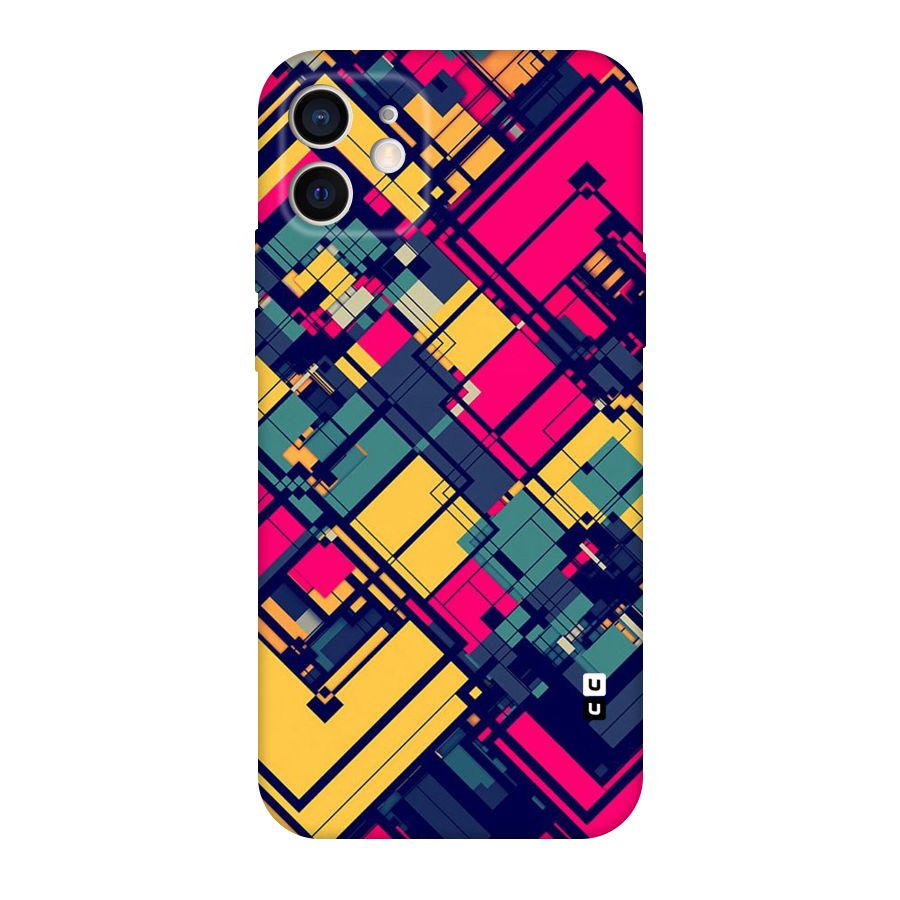 Classic Abstract Coloured Original Polycarbonate Back Case for iPhone 12