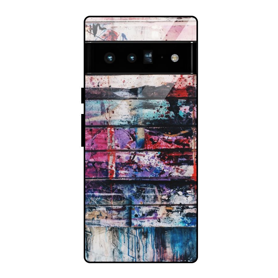 Classic Art Splash Glass Back Case for Google Pixel 6 Pro