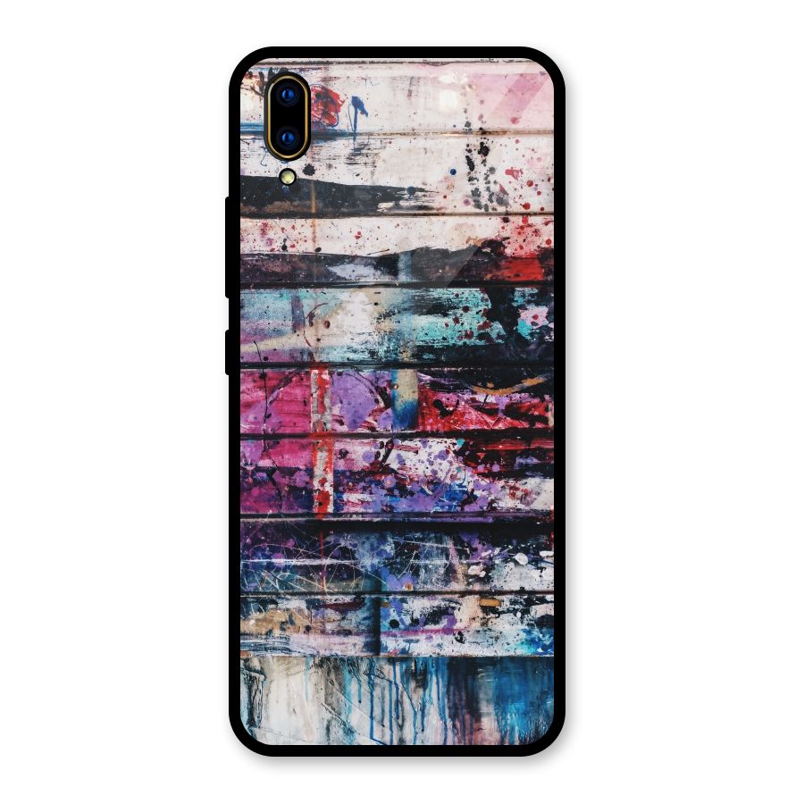 Classic Art Splash Glass Back Case for Vivo V11 Pro