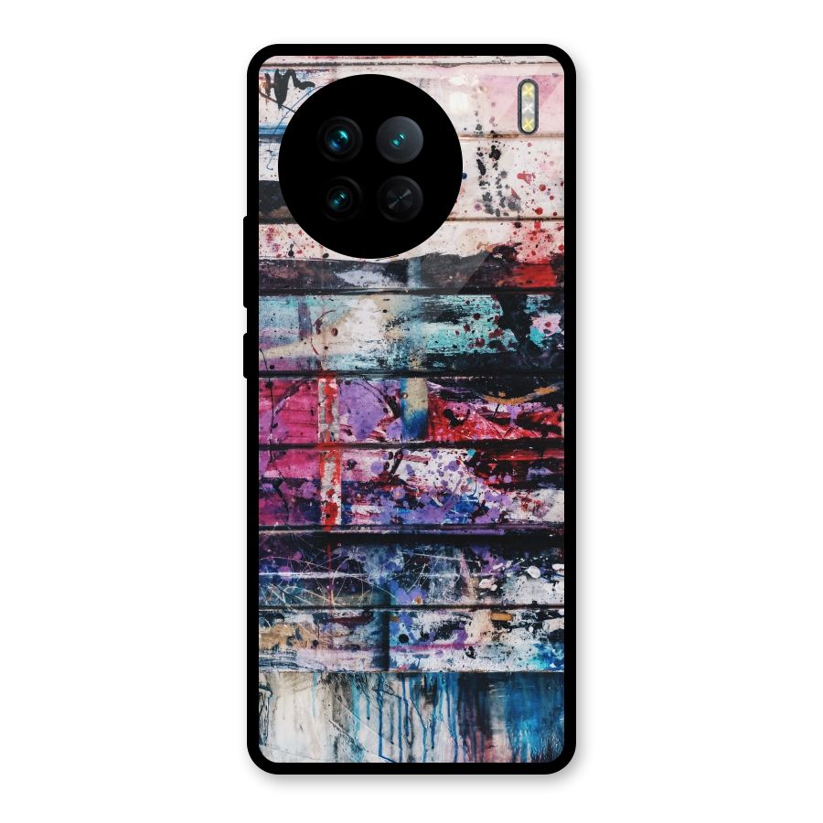 Classic Art Splash Glass Back Case for Vivo X90