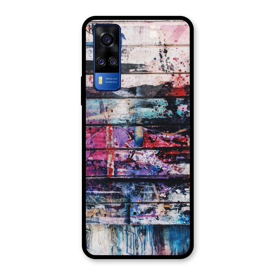 Classic Art Splash Glass Back Case for Vivo Y31