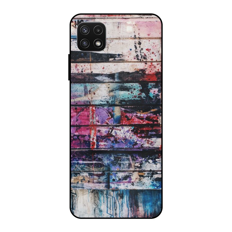 Classic Art Splash Metal Back Case for Galaxy A22 5G