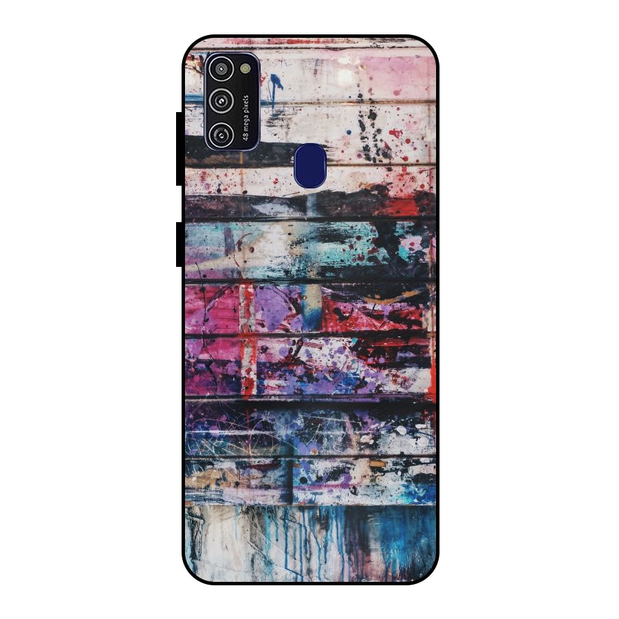 Classic Art Splash Metal Back Case for Galaxy M30s