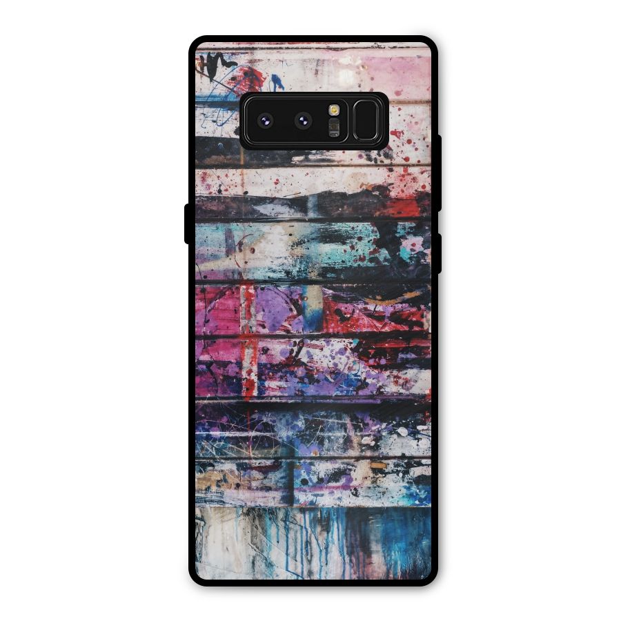 Classic Art Splash Metal Back Case for Galaxy Note 8