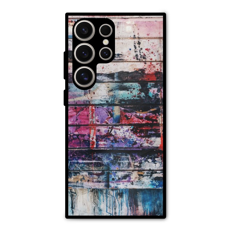 Classic Art Splash Metal Back Case for Galaxy S24 Ultra