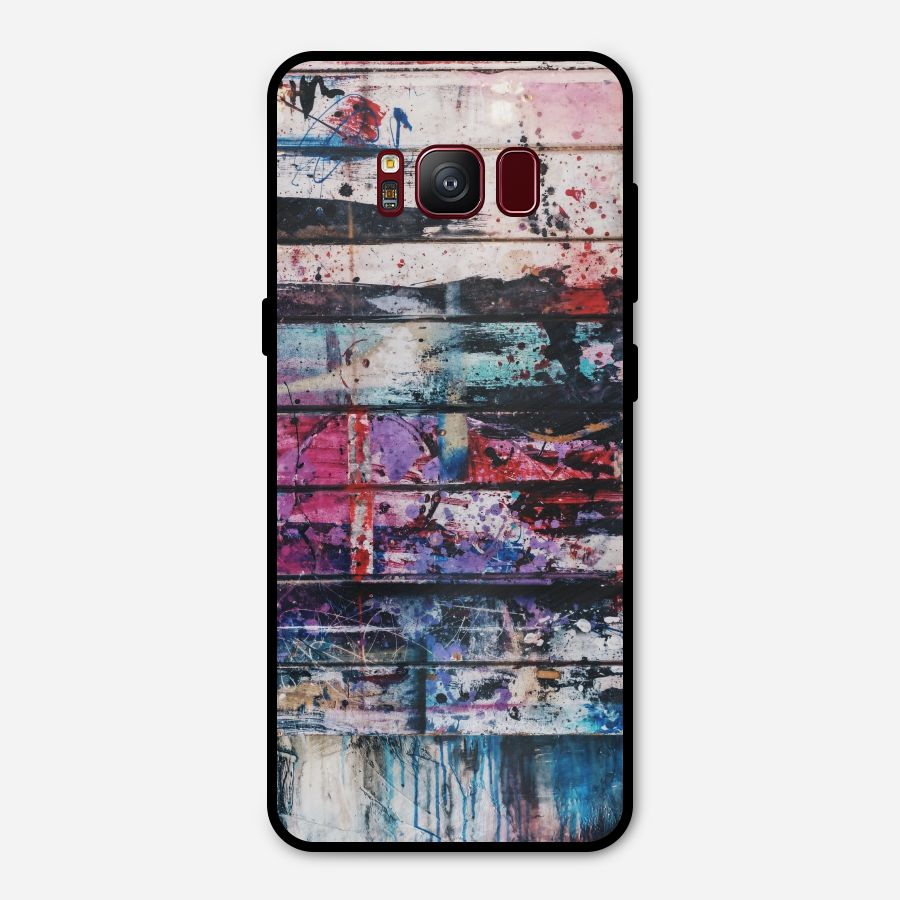 Classic Art Splash Metal Back Case for Galaxy S8