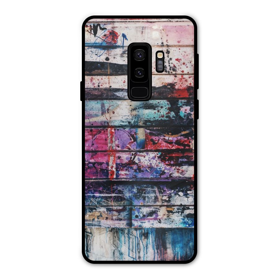 Classic Art Splash Metal Back Case for Galaxy S9 Plus
