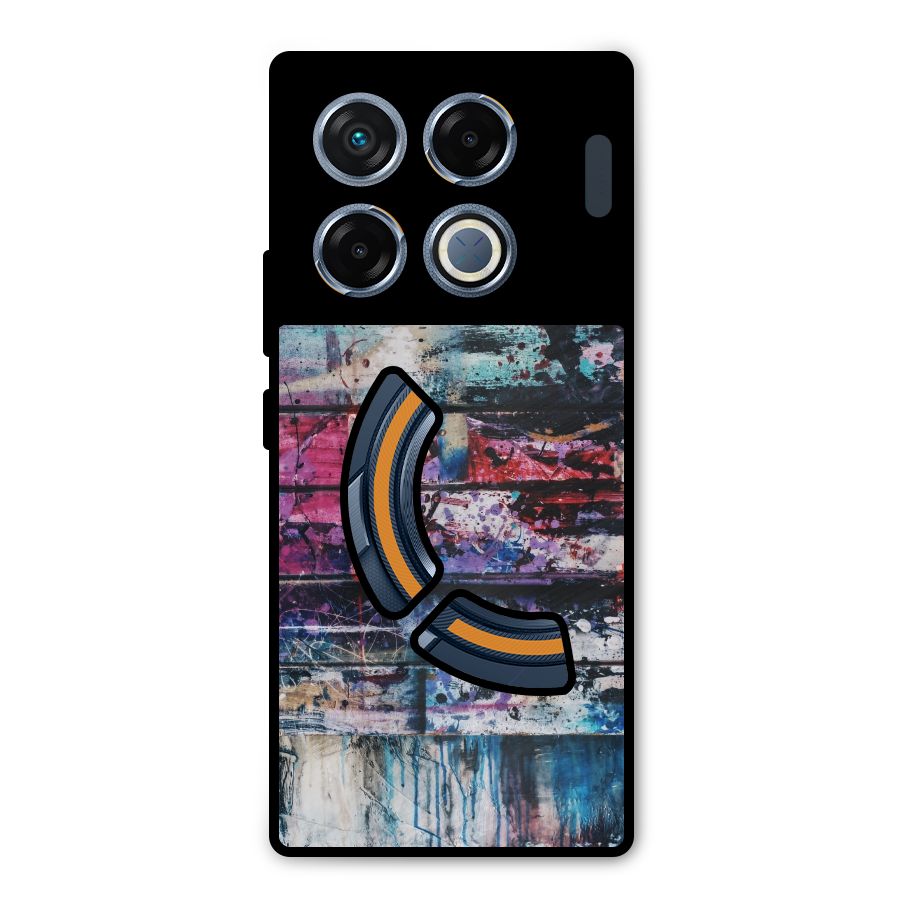 Classic Art Splash Metal Back Case for Infinix GT 20 Pro