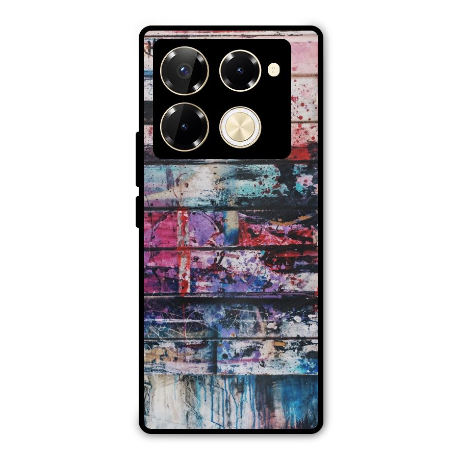Classic Art Splash Metal Back Case for Infinix Note 40 Pro