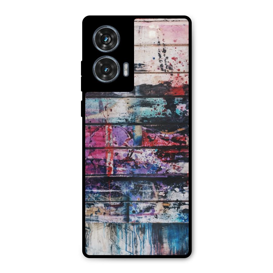 Classic Art Splash Metal Back Case for Motorola Edge 50 Fusion