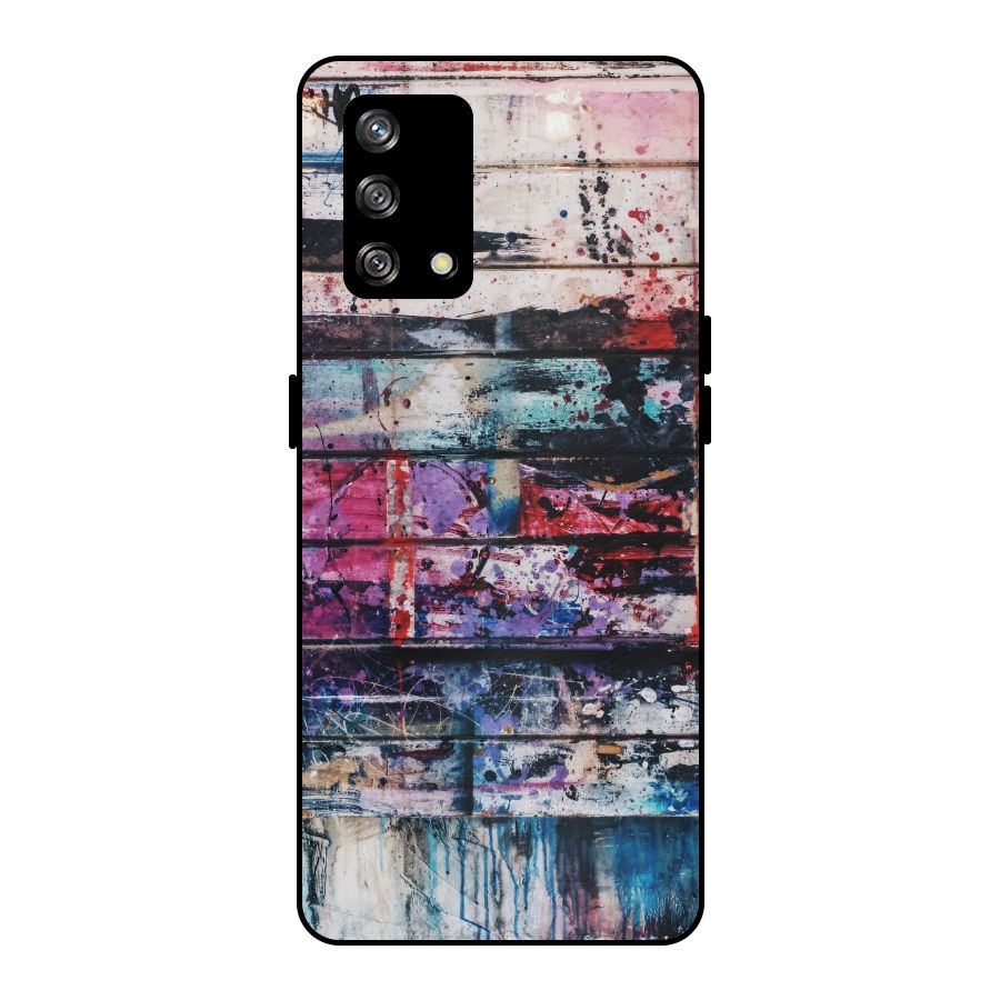 Classic Art Splash Metal Back Case for Oppo F19