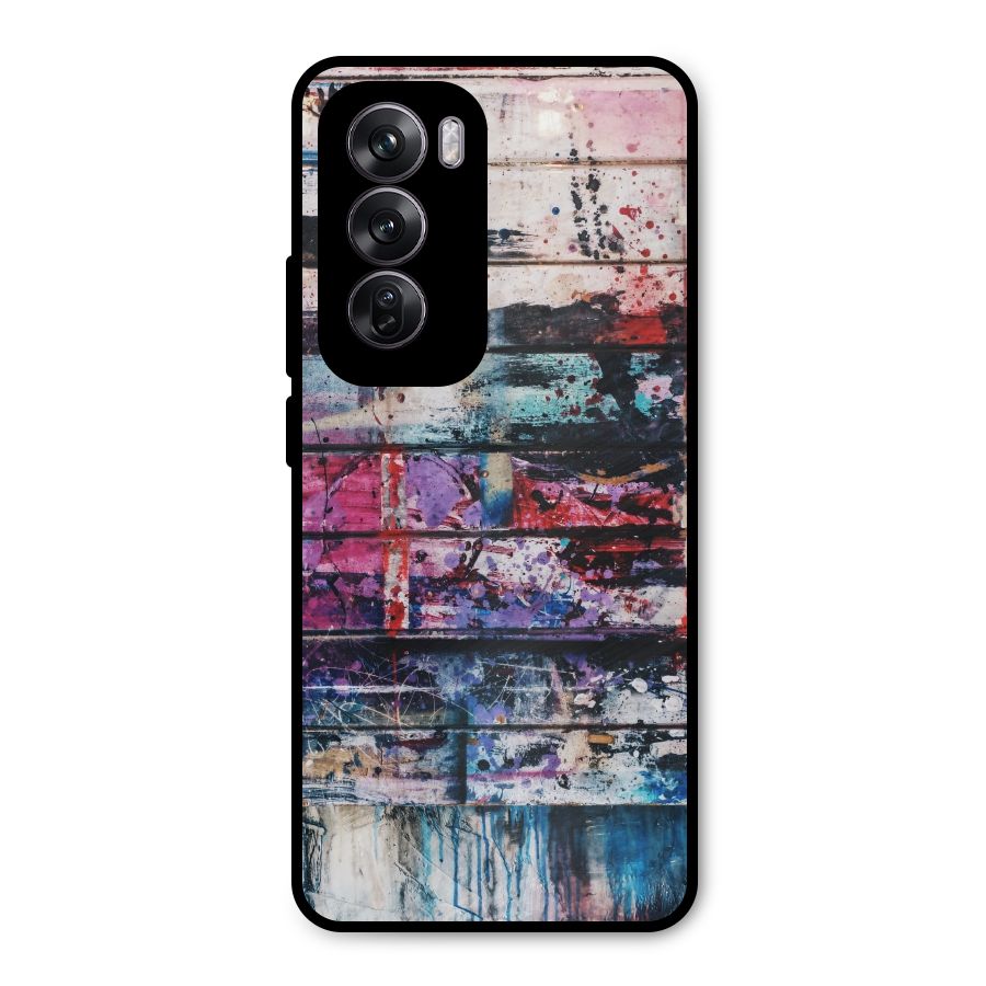 Classic Art Splash Metal Back Case for Oppo Reno12 Pro