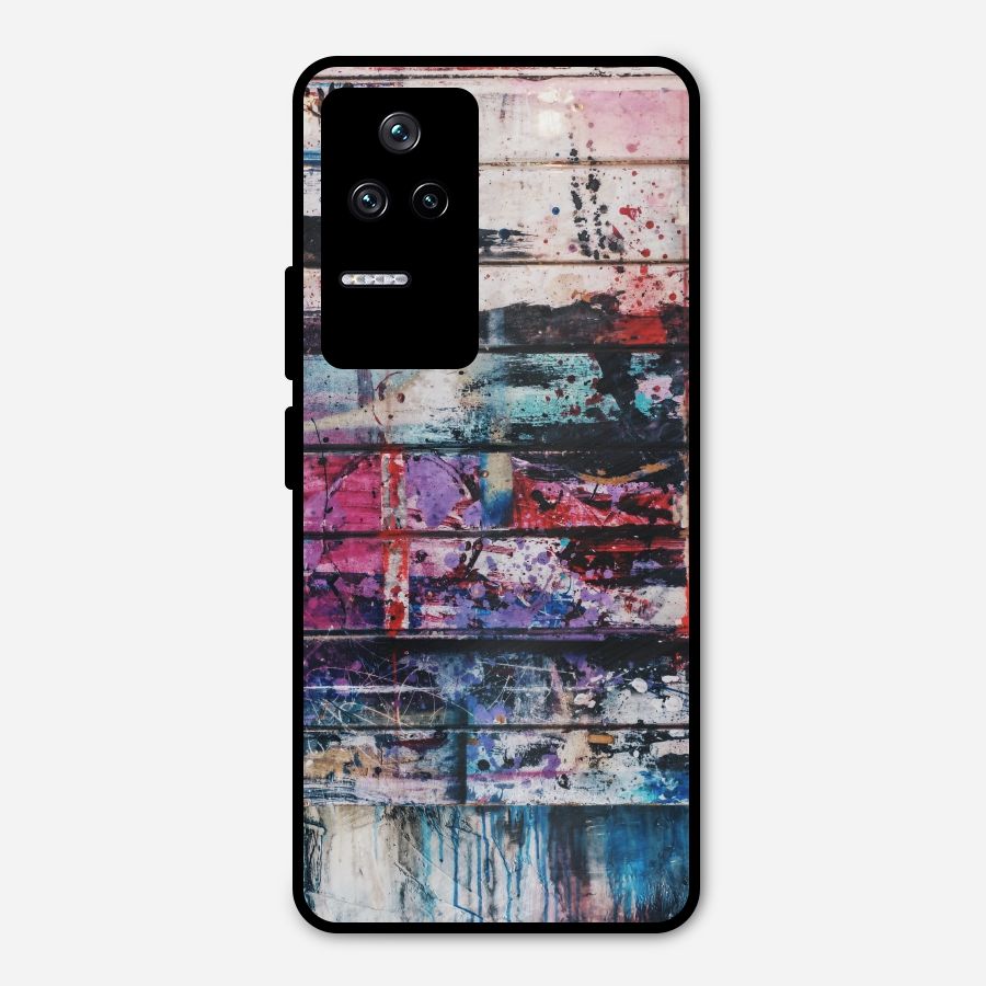Classic Art Splash Metal Back Case for Poco F4 5G