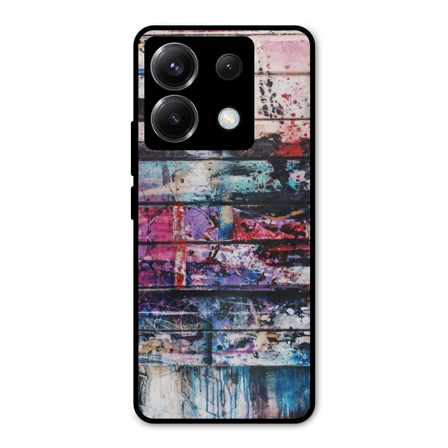 Classic Art Splash Metal Back Case for Poco X6
