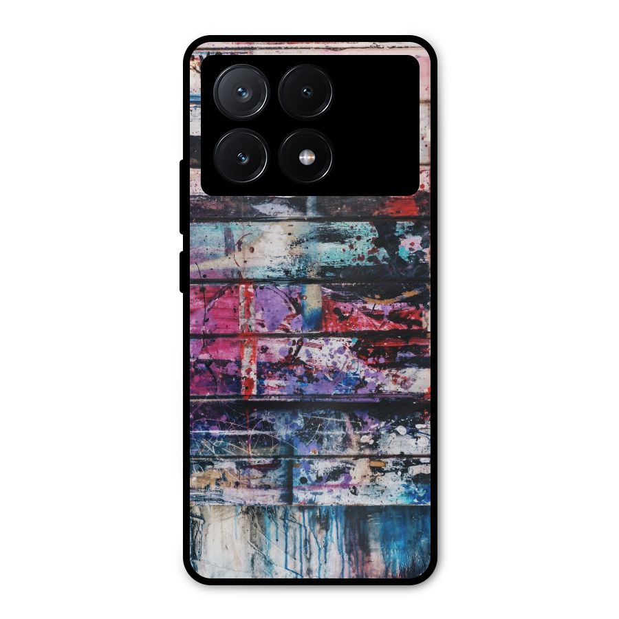 Classic Art Splash Metal Back Case for Poco X6 Pro