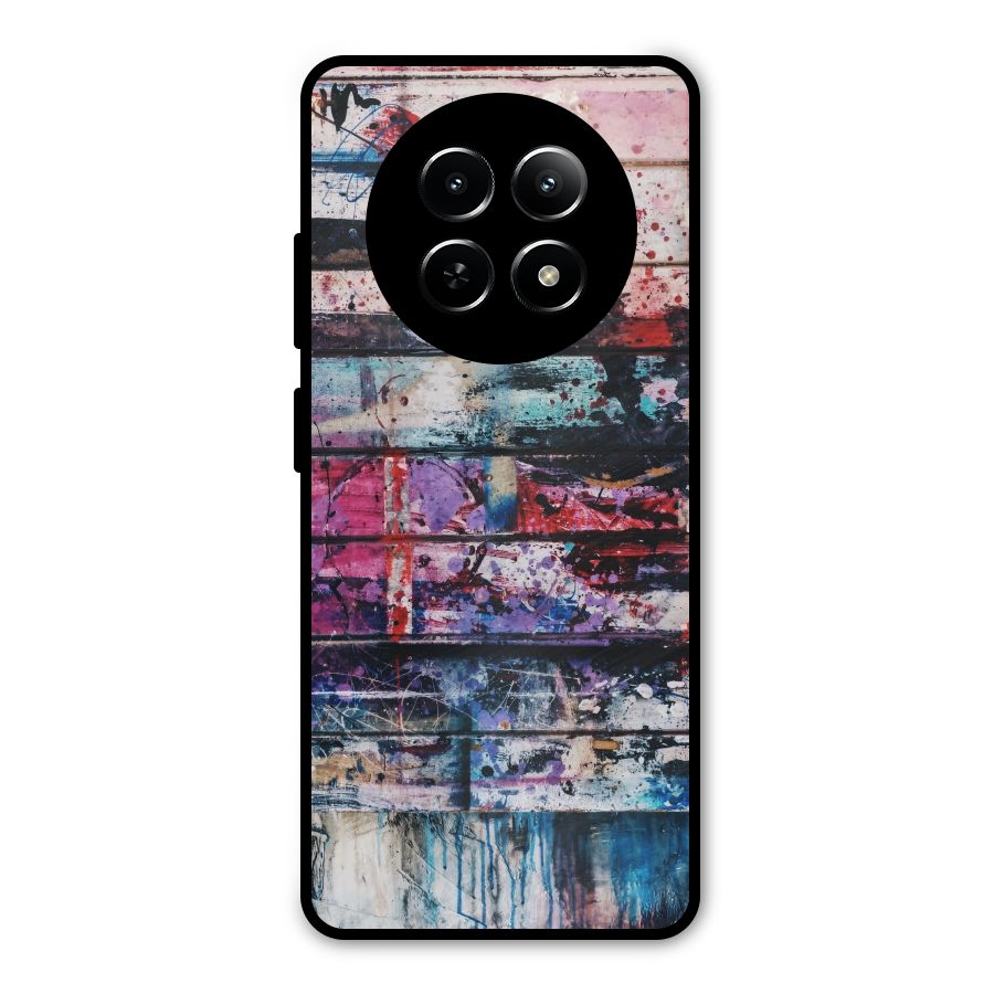 Classic Art Splash Metal Back Case for Realme 13