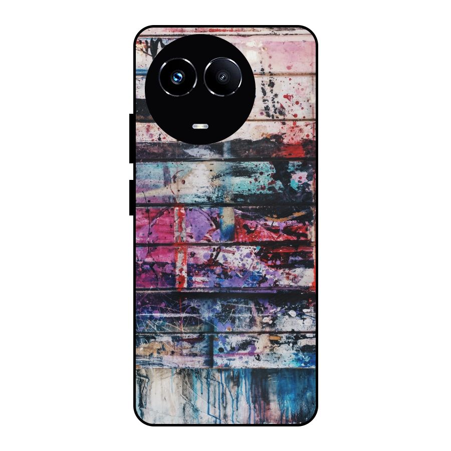 Classic Art Splash Metal Back Case for Realme Narzo 60X