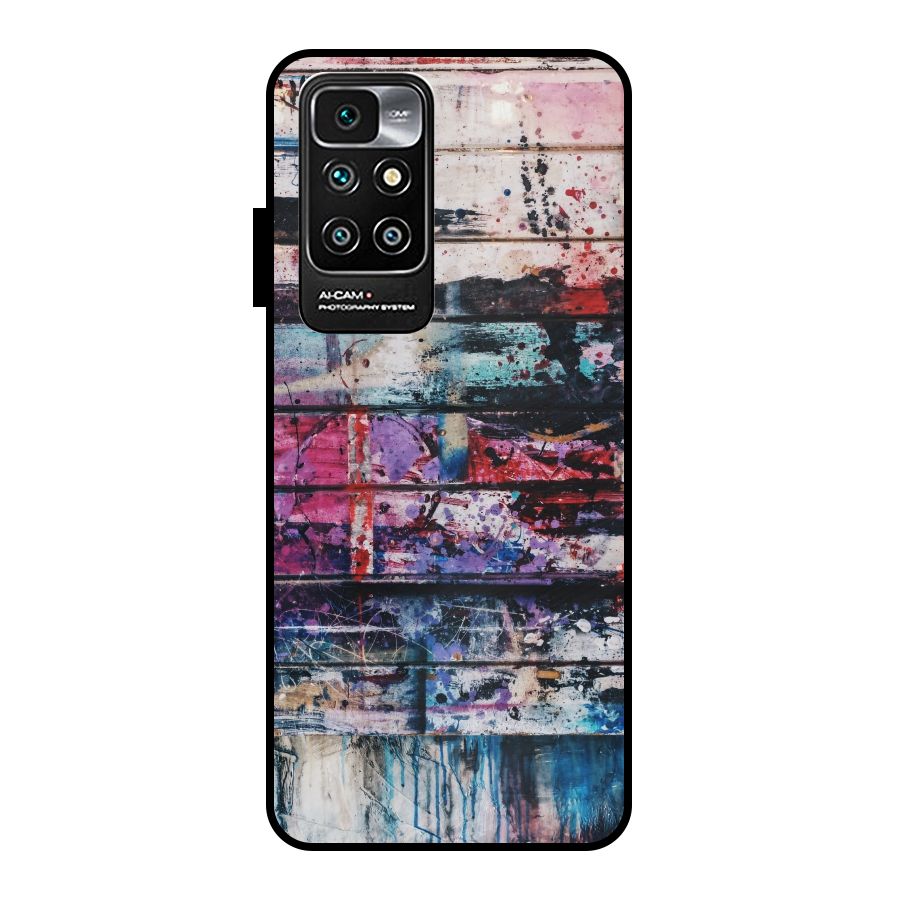 Classic Art Splash Metal Back Case for Redmi 10 Prime