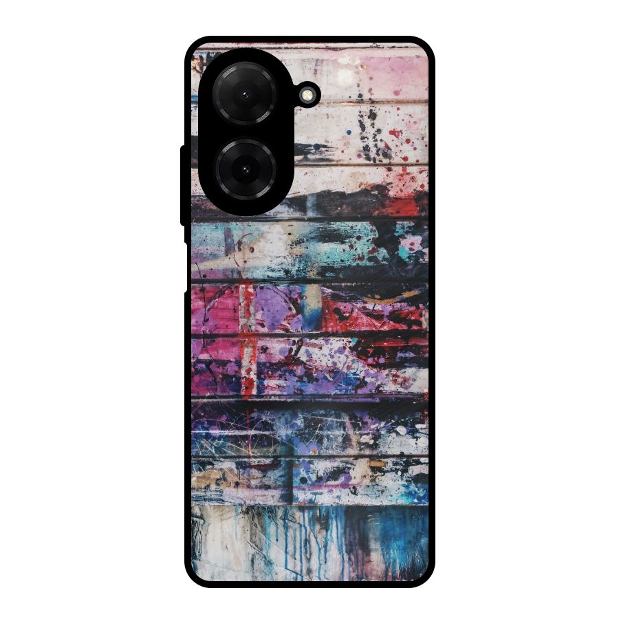 Classic Art Splash Metal Back Case for Redmi A5 4G