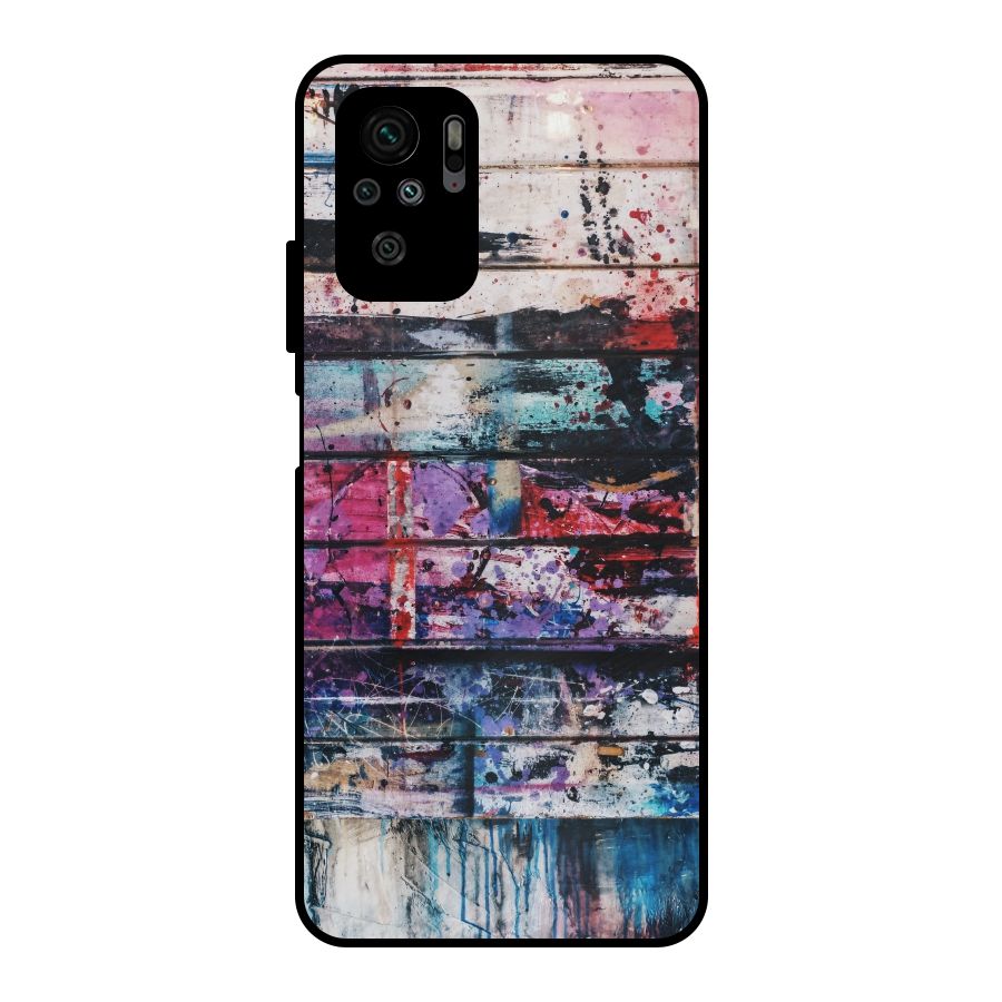 Classic Art Splash Metal Back Case for Redmi Note 10S