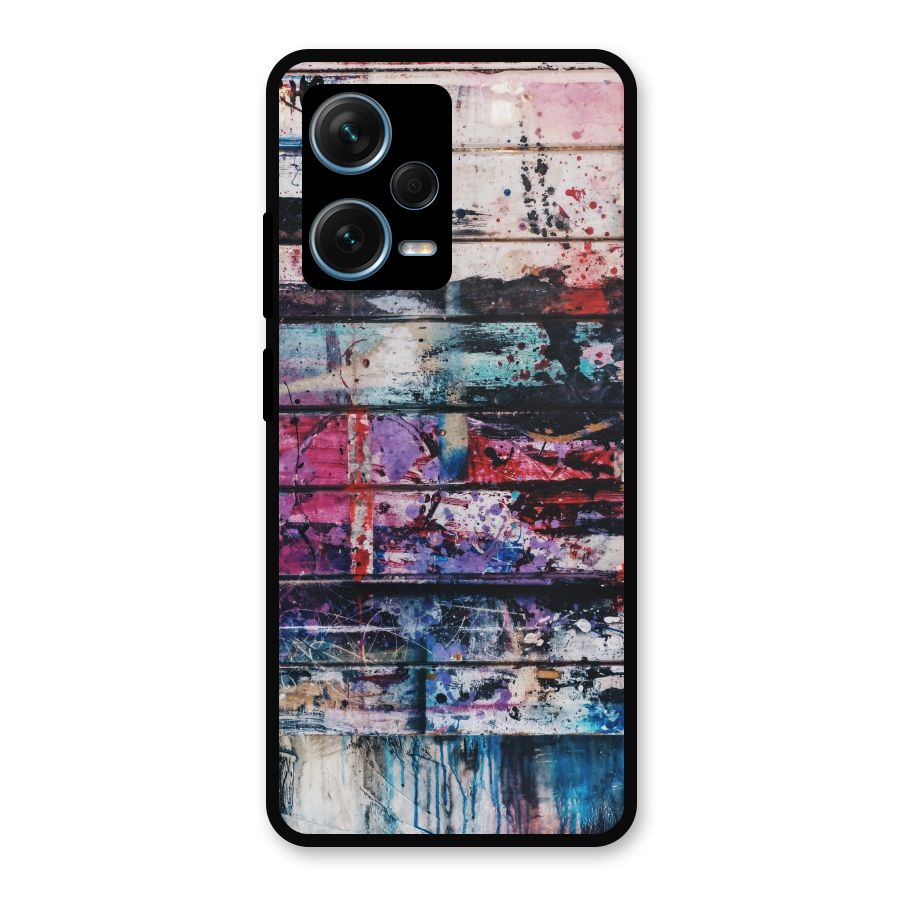Classic Art Splash Metal Back Case for Redmi Note 12 Pro Plus 5G