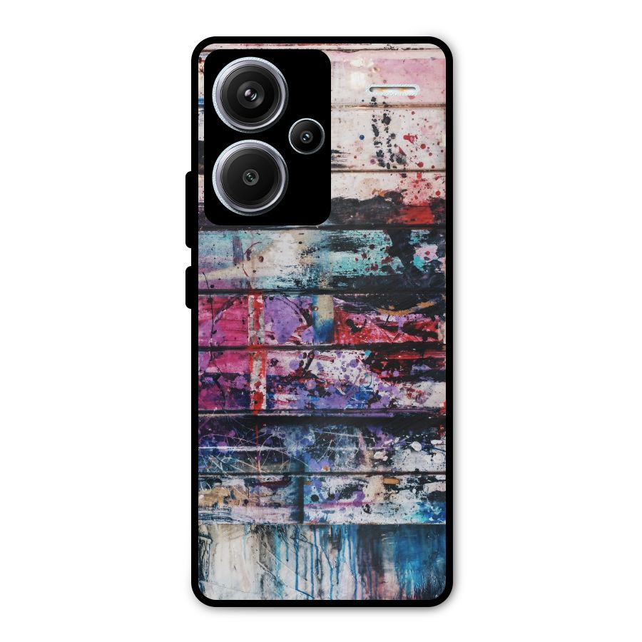 Classic Art Splash Metal Back Case for Redmi Note 13 Pro Plus