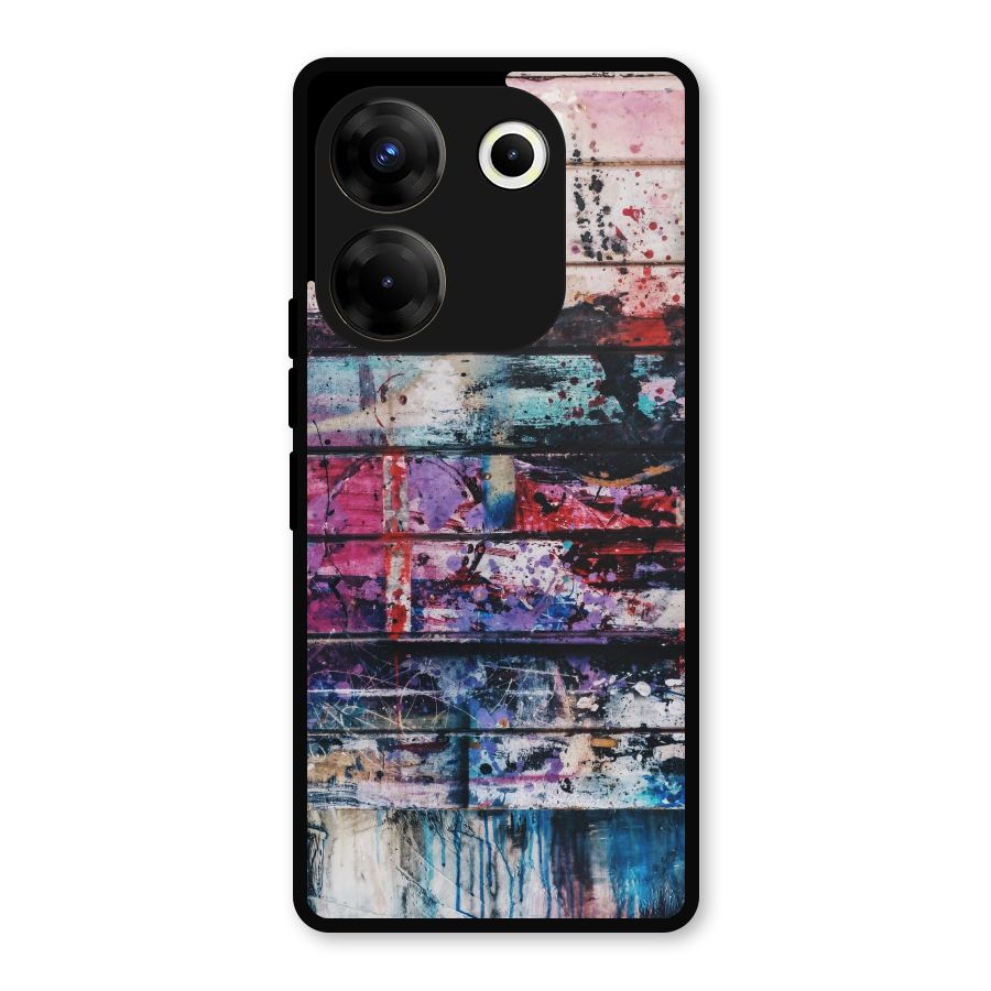 Classic Art Splash Metal Back Case for Tecno Camon 20