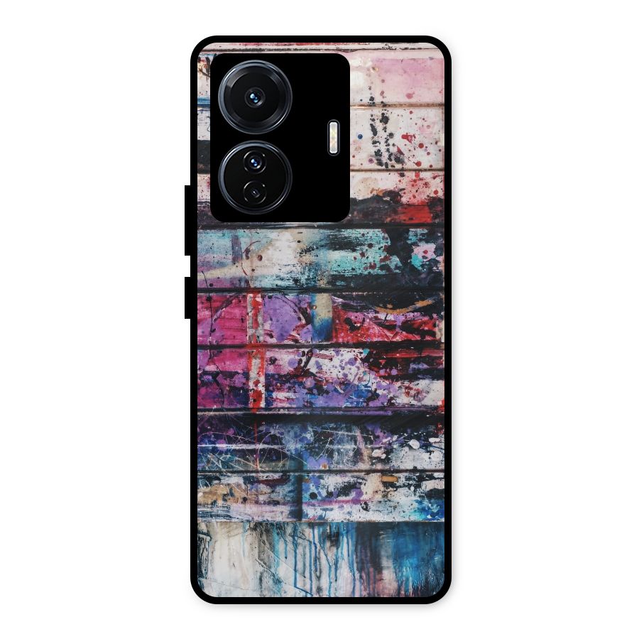 Classic Art Splash Metal Back Case for Vivo T1 Pro