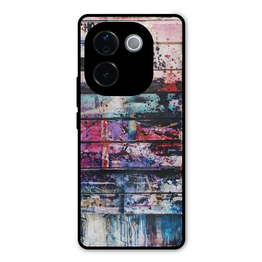 Classic Art Splash Metal Back Case for Vivo T3 Pro