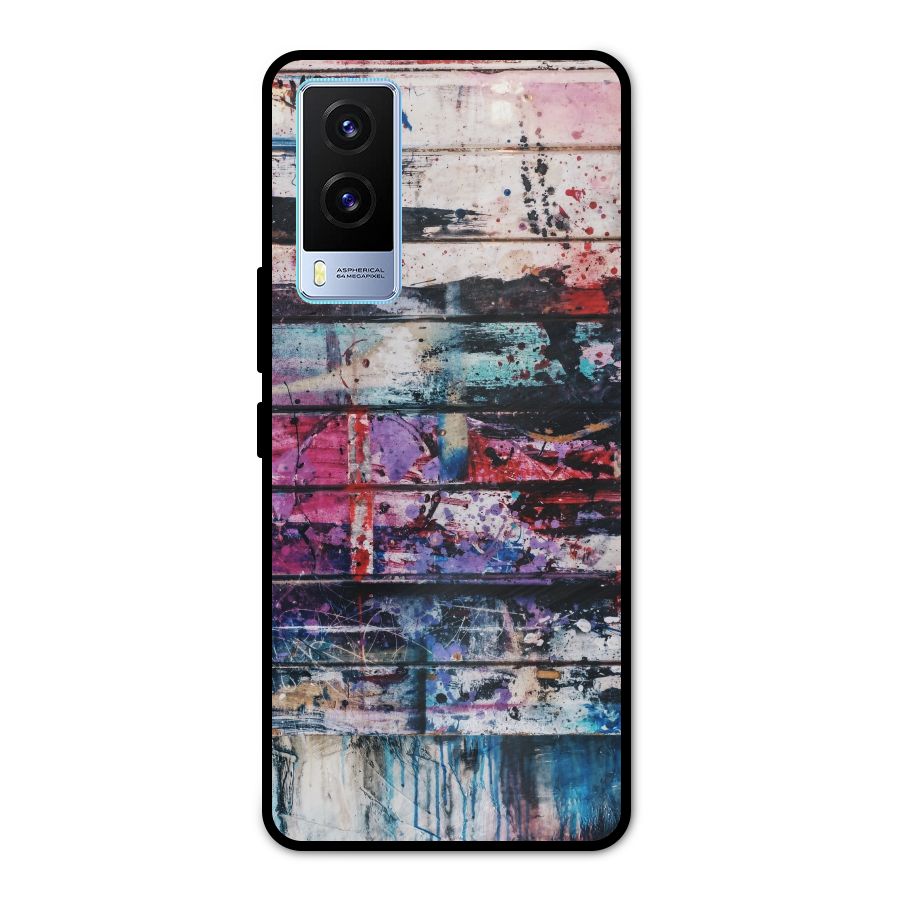 Classic Art Splash Metal Back Case for Vivo V21e 5G