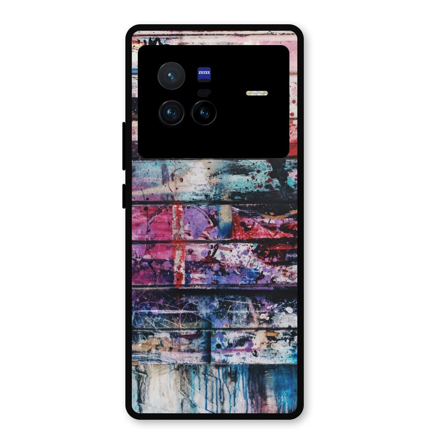 Classic Art Splash Metal Back Case for Vivo X80