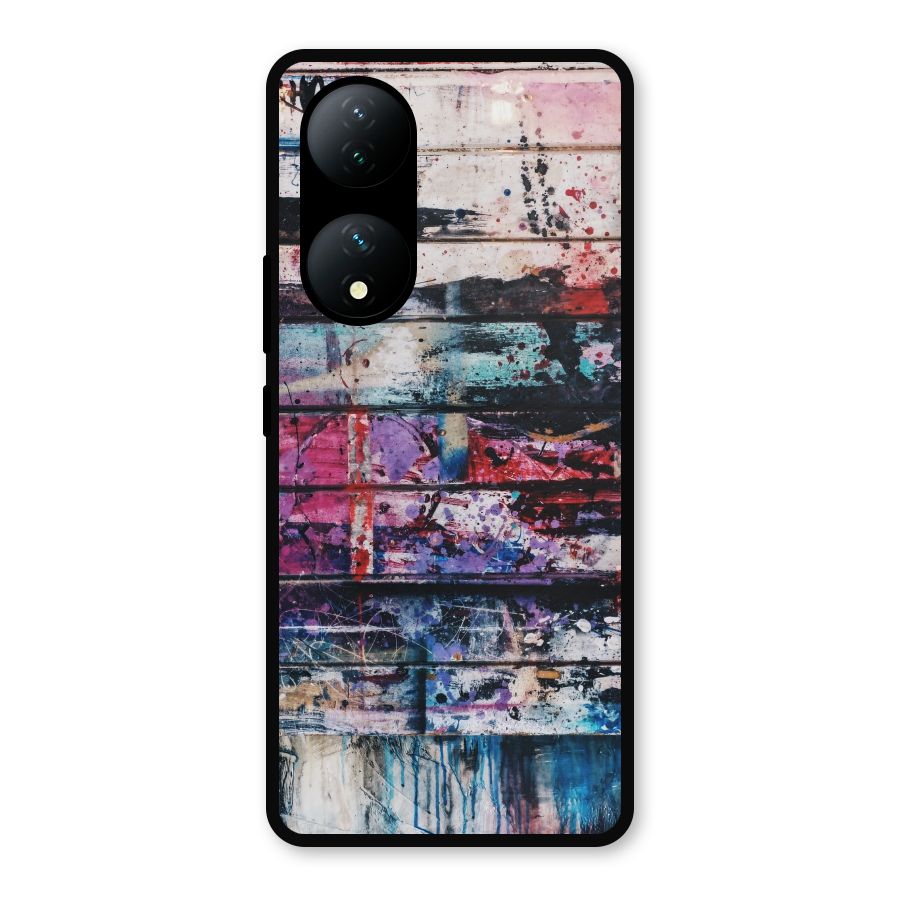 Classic Art Splash Metal Back Case for Vivo Y100a
