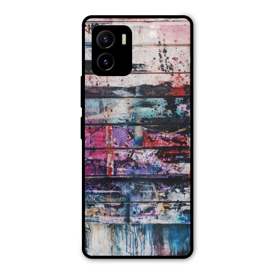Classic Art Splash Metal Back Case for Vivo Y15s