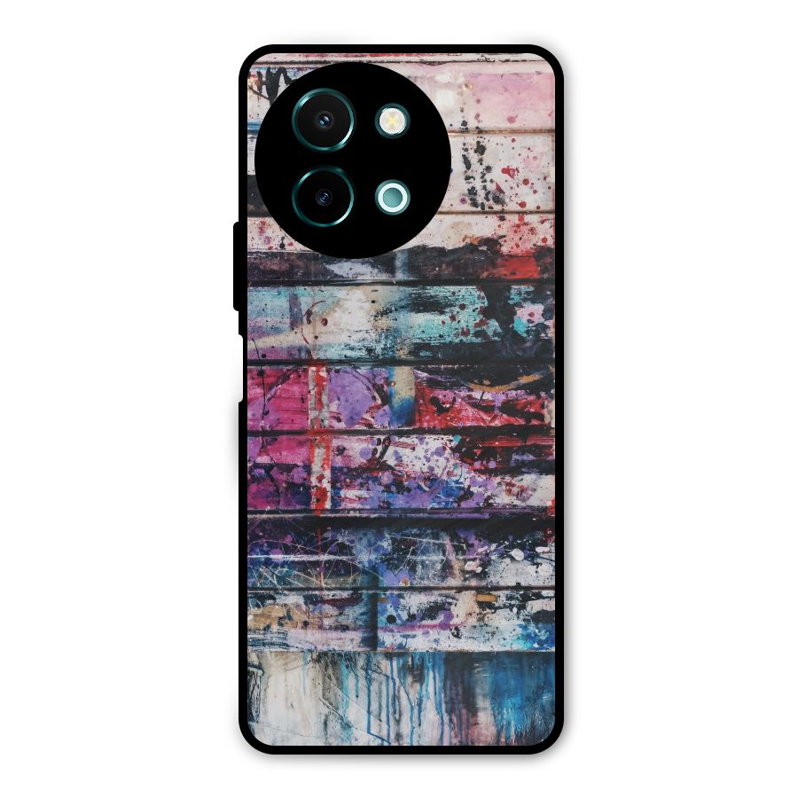 Classic Art Splash Metal Back Case for Vivo Y58