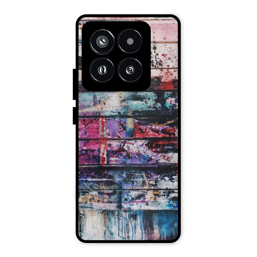Classic Art Splash Metal Back Case for Xiaomi 14 Pro