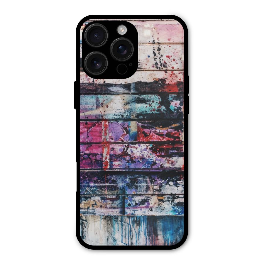 Classic Art Splash Metal Back Case for iPhone 16 Pro Max
