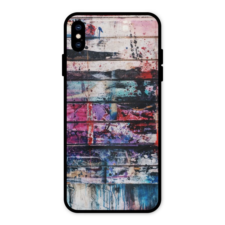 Classic Art Splash Metal Back Case for iPhone XS Max
