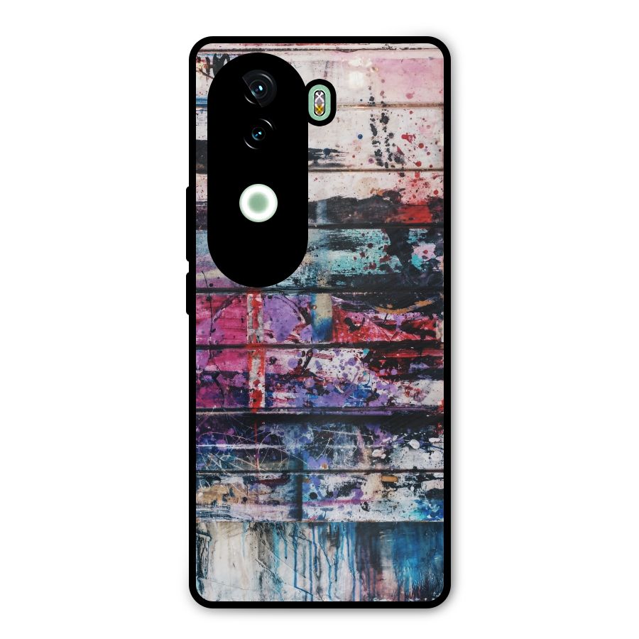 Classic Art Splash Metal Back Case for iQOO Z9s