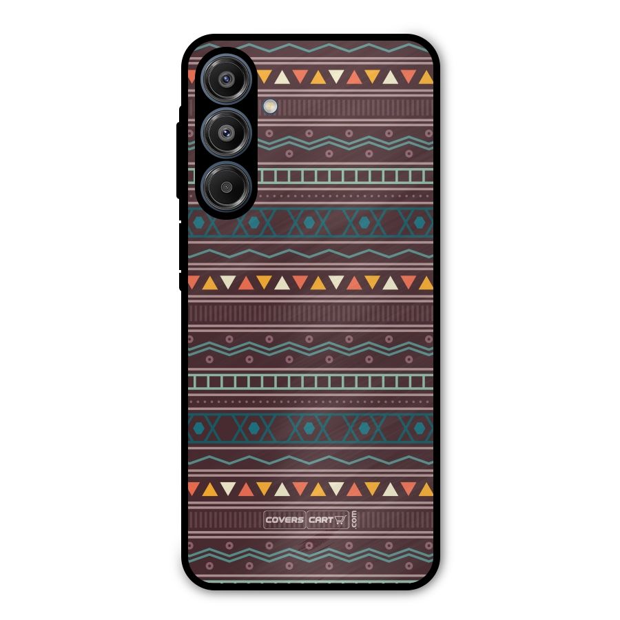 Classic Aztec Pattern Metal Back Case for Galaxy A16 5G