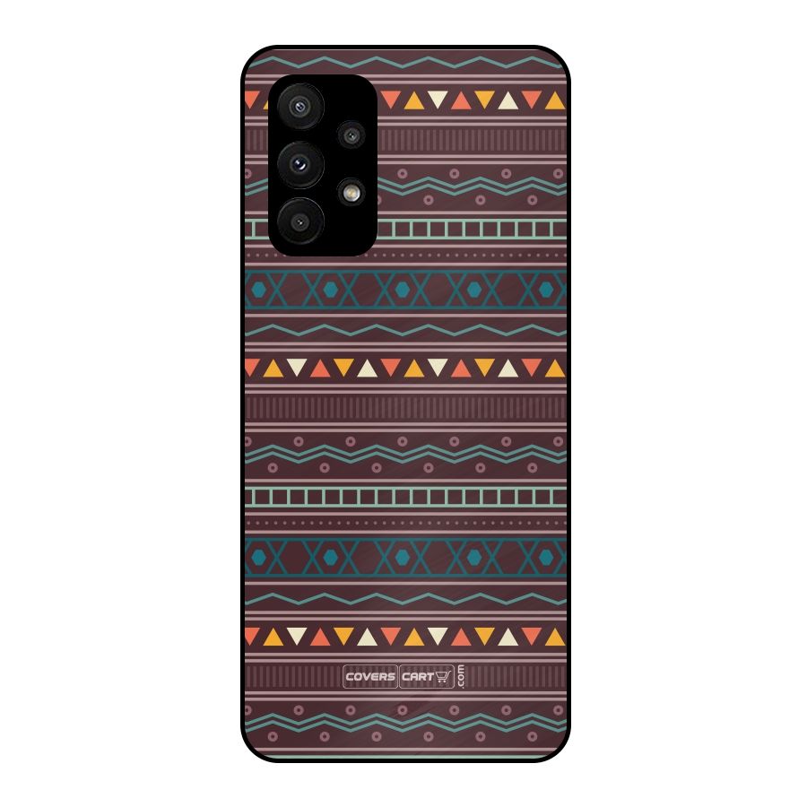 Classic Aztec Pattern Metal Back Case for Galaxy A23