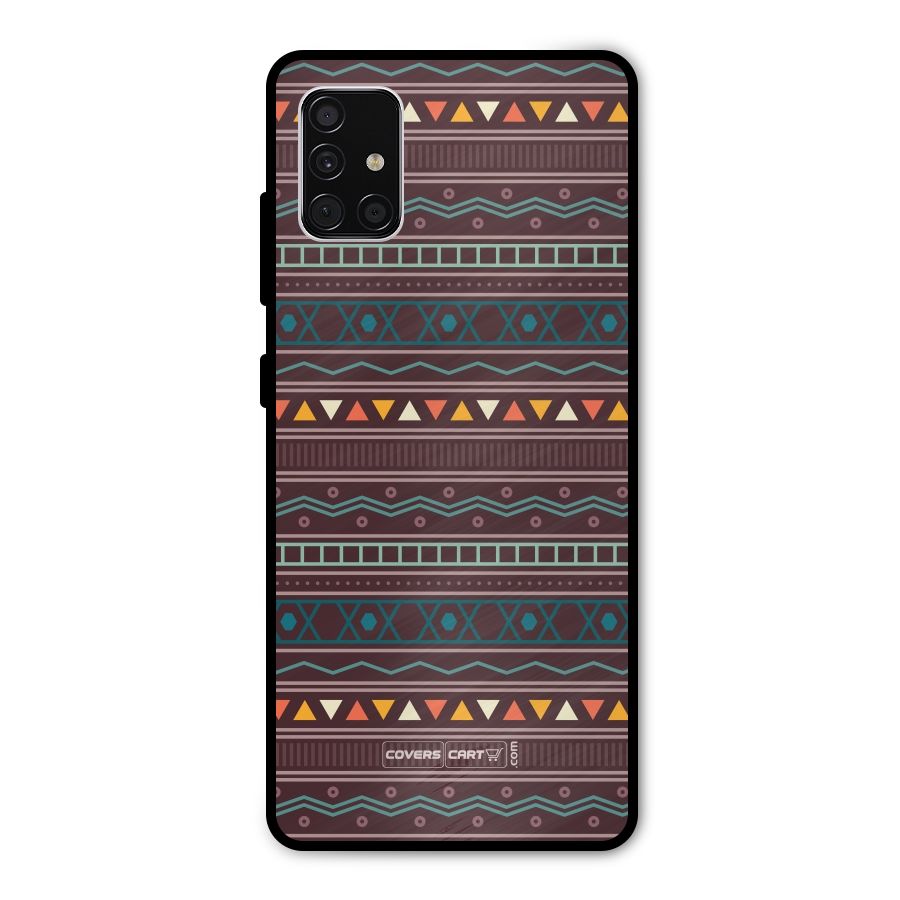 Classic Aztec Pattern Metal Back Case for Galaxy A51
