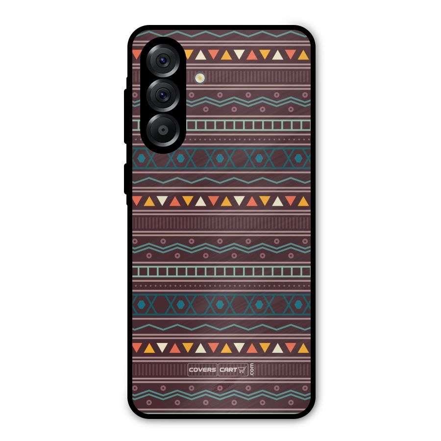 Classic Aztec Pattern Metal Back Case for Galaxy A56