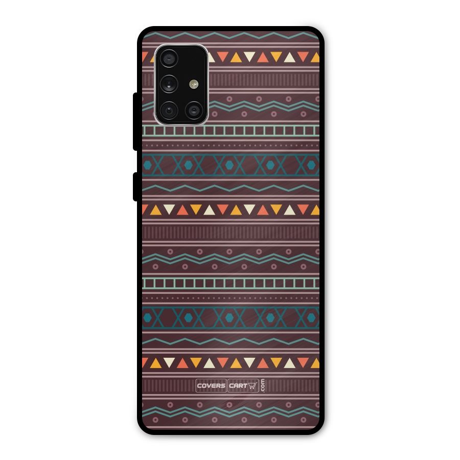 Classic Aztec Pattern Metal Back Case for Galaxy A71